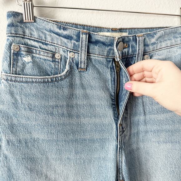 Madewell the Perfect Vintage Jean Distressed Blue Jeans women’s size 26 - Picture 3 of 12